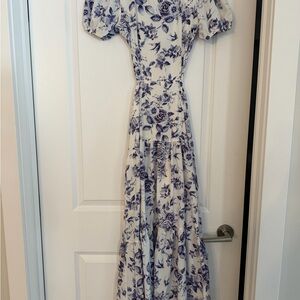 Petal & Pup Navy Floral Maxi Dress